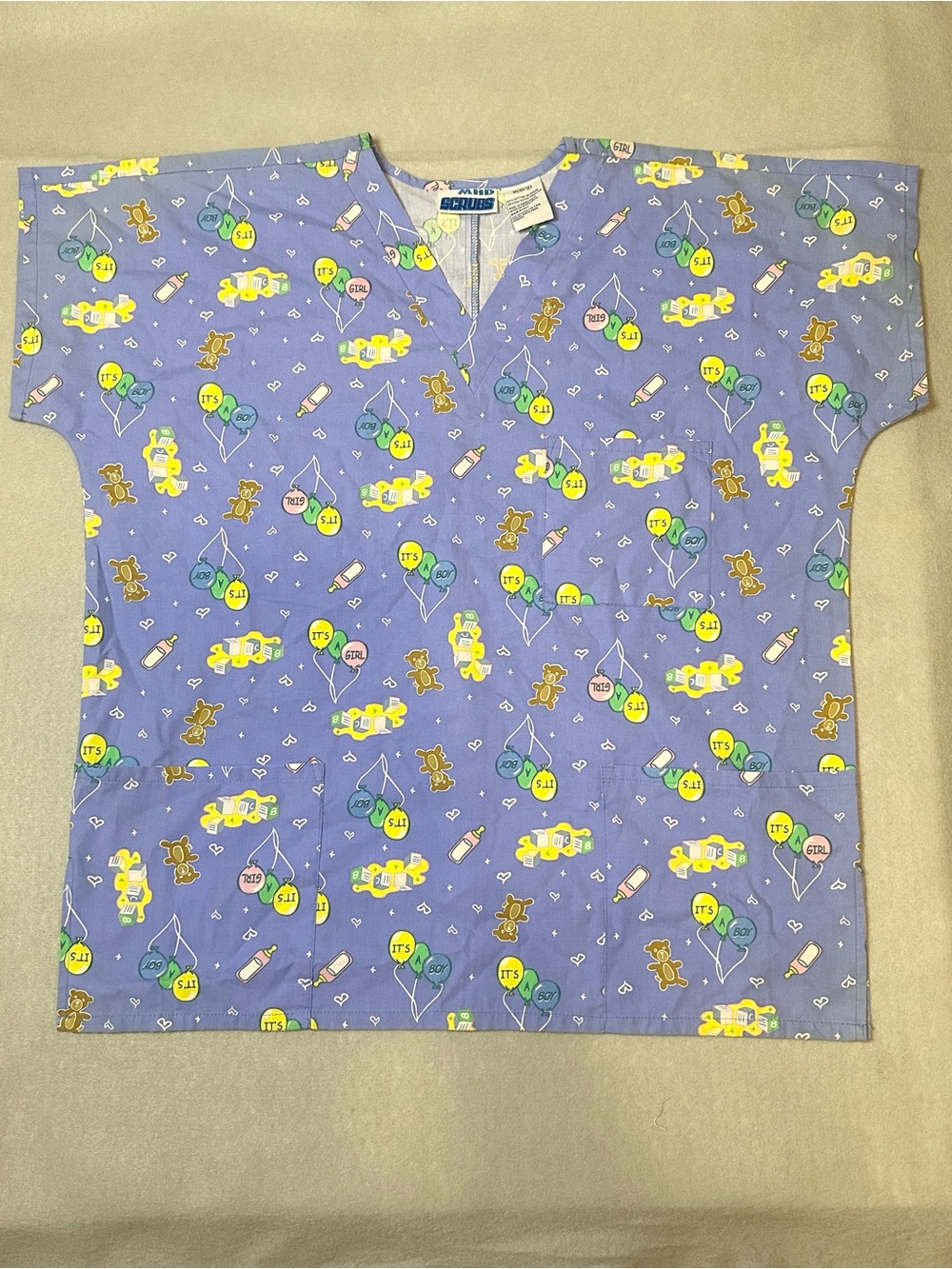 Scrub Top Size M